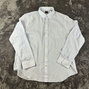 Todd Snyder Striped Button Up Long Sleeve Men's XXL Light Blue NWT Cotton
